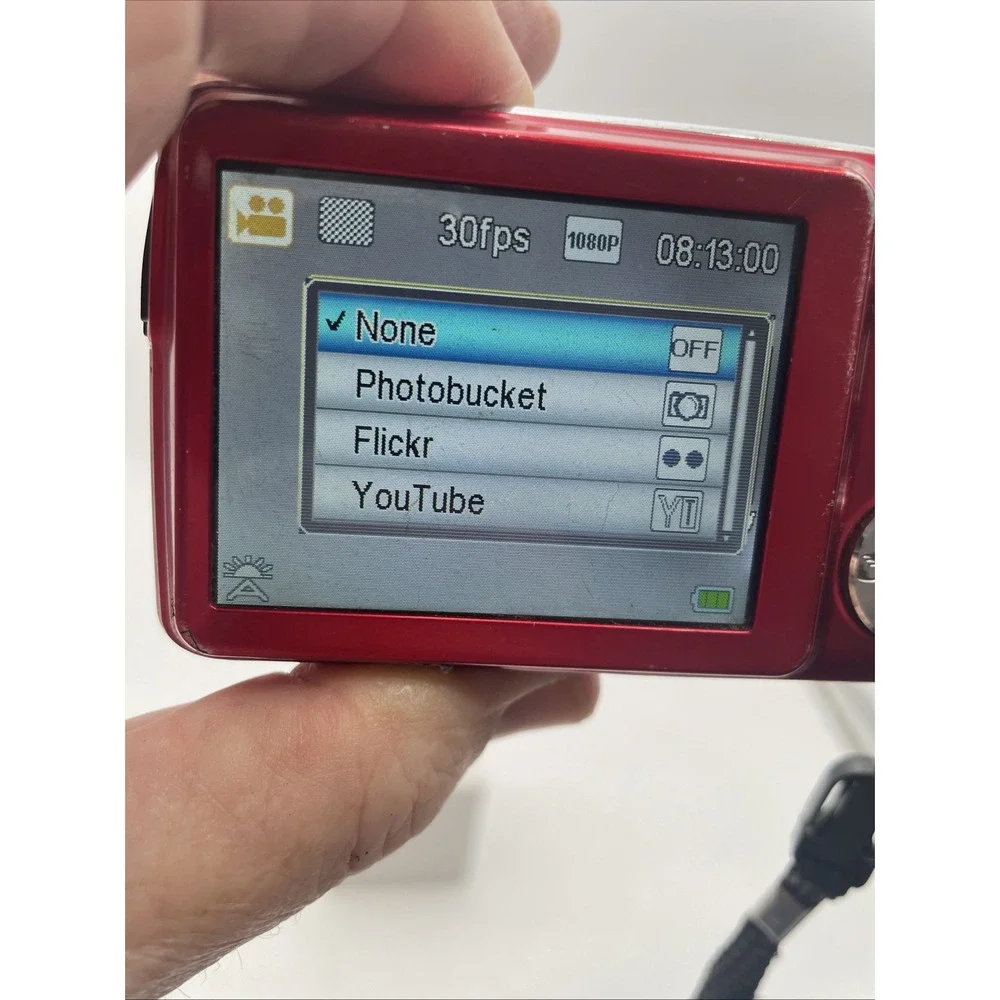 POLAROID IEX29 18MP 10X ZOOM DIGITAL CAMERA+New Battery+SD CARD RED+Case